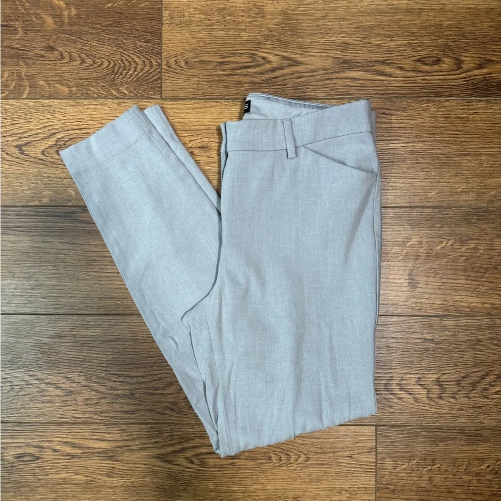 Express Pants Women's 8 Light Gray Skinny Mid Rise Business Professional - Picture 1 of 6
